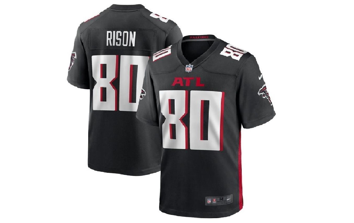 Men Atlanta Falcons #80 Andre Rison Nike Black Game Player NFL Jersey->atlanta falcons->NFL Jersey